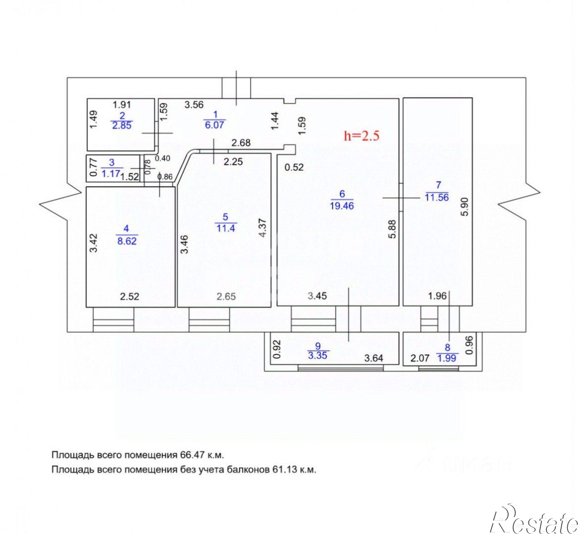 Купить квартиру за 8 300 000 рублей на Тольятти г., Центральный, Мира ул.