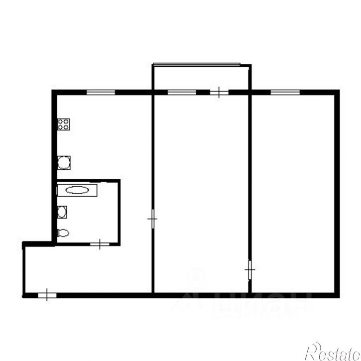 2-комн квартира Железнодорожная улица, 70,  д. 70