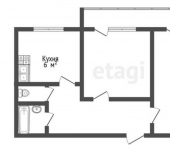 2-комн, 48кв м, этаж 4/5 ул Железнодорожная, 11