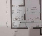 2-комн, 59кв м, этаж 2/24 Южное шоссе, 7