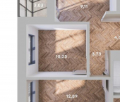 2-комн, 52кв м, этаж 3/10 Итальянский бульвар, 2