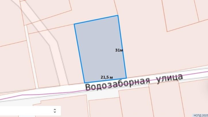 Земельный участок Водозаборная улица, 39В