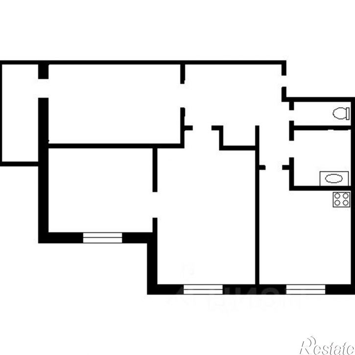 3-комн квартира улица Баныкина, 2,  д. 2