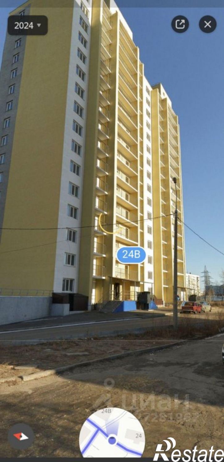 2-комн квартира в новом доме Гидротехническая улица, 24В,  д. 24В