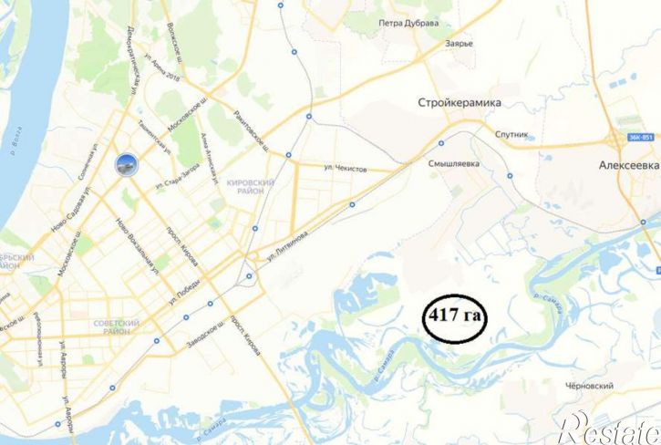 Земельный участок Смышляевка посёлок городского типа