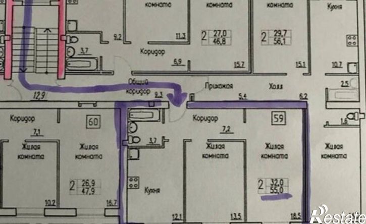 2-комн квартира ул Петра Монастырского, 4,  д. 4