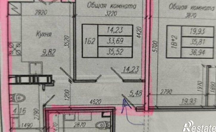 1-комн квартира ул Дмитрия Донского, 1,  д. 1