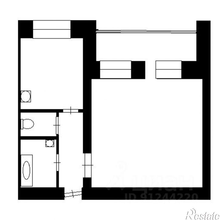 2-комн квартира Чапаевск