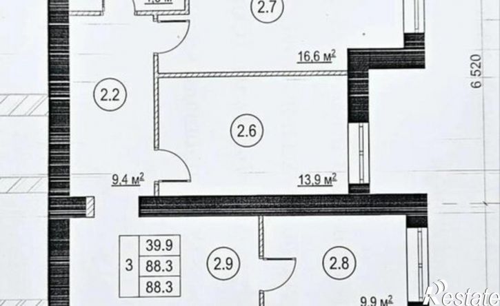 3-комн квартира Новокуйбышевск, улица Свердлова, 29
