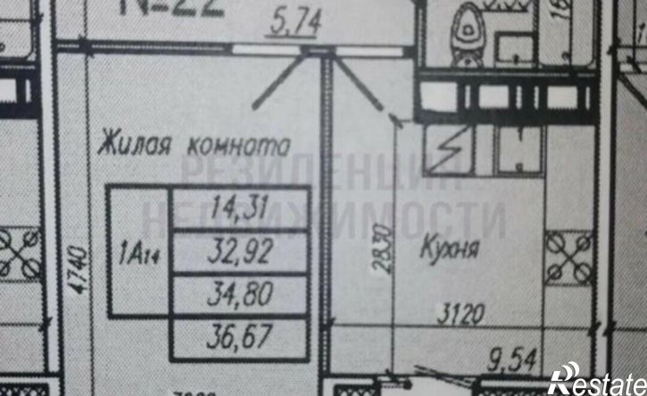 1-комн квартира Волжский район, сельское поселение Черноречье, село Николаевка, Челышевск
