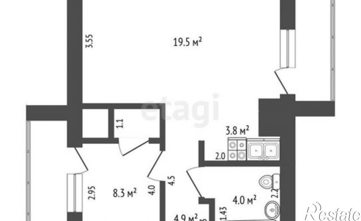 2-комн квартира Самара, улица Строителей, 34