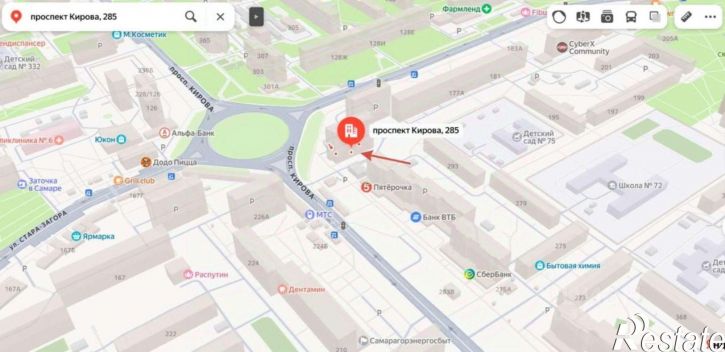 Торговое помещение Самара, проспект Кирова,дом 285