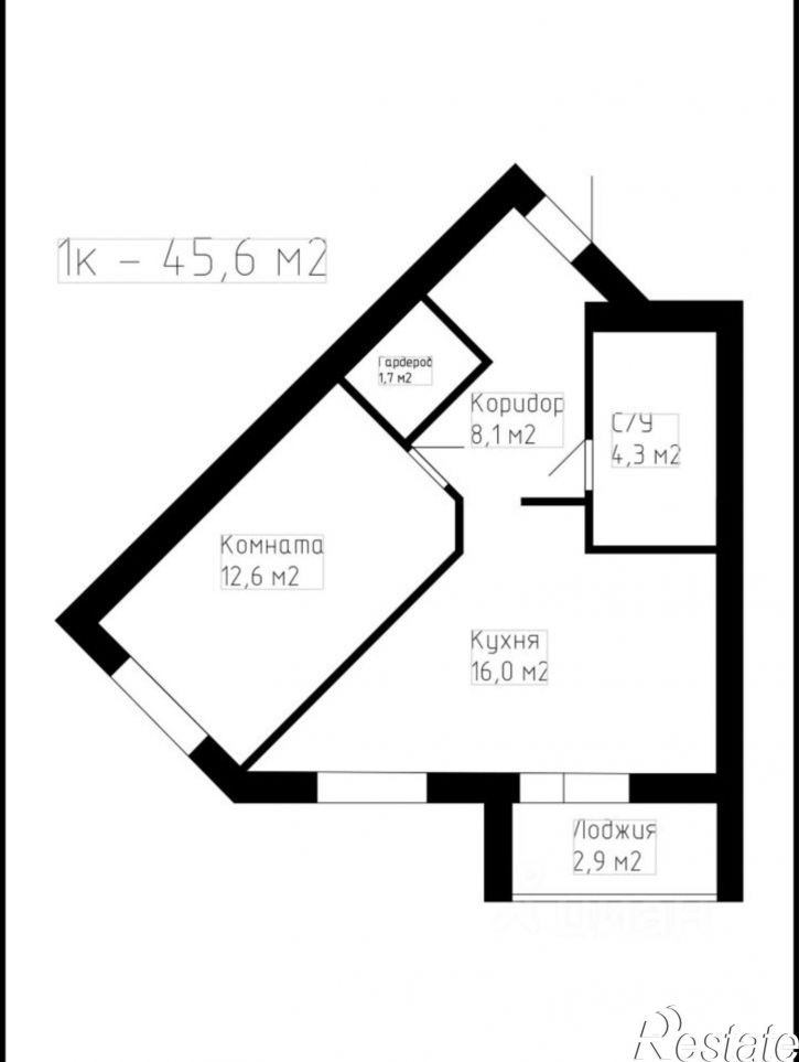 1-комн квартира ул Строителей, 17,  д. 17