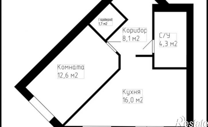 1-комн квартира ул Строителей, 17,  д. 17
