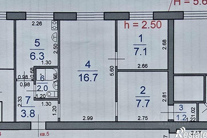 3-комн квартира ул Рабочая, 3,  д. 3
