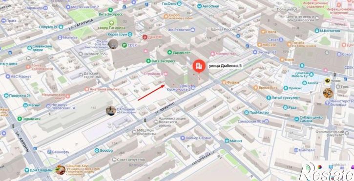 Торговое помещение Самара, улица Дыбенко,дом 5