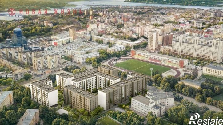 3-комн квартира в новом доме Спортивная улица, 15