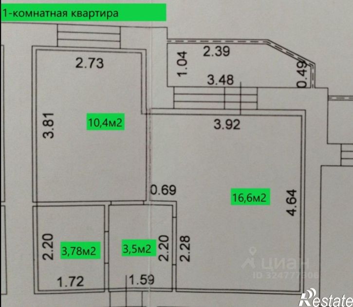 1-комн квартира ул Жилгородок, 45,  д. 45