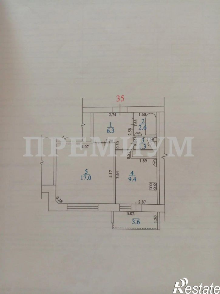 1-комн квартира Губернаторская улица, 35